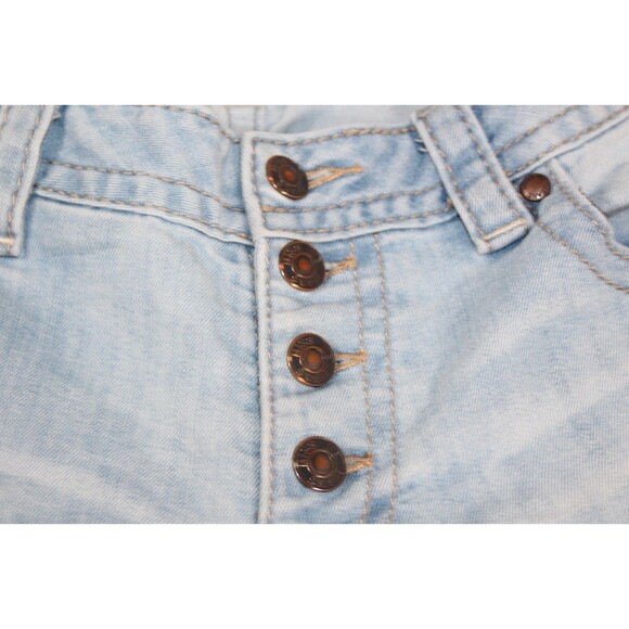 Miss Me Women’s Light  Blue Denim Signature Mid Rise Skinny Jeans Size 28 - Picture 6 of 16